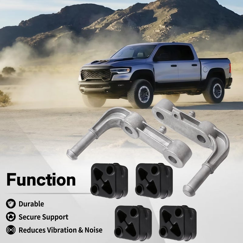 RydSuns 6Pcs Exhaust Bracket Muffler Support Compatible with 2019-2025 Dodge Ram 1500 Rear Left & Right Rubber Isolator Hanger Assembly Replaces 68275662AB 68519121AA 68395841AA - Image 5
